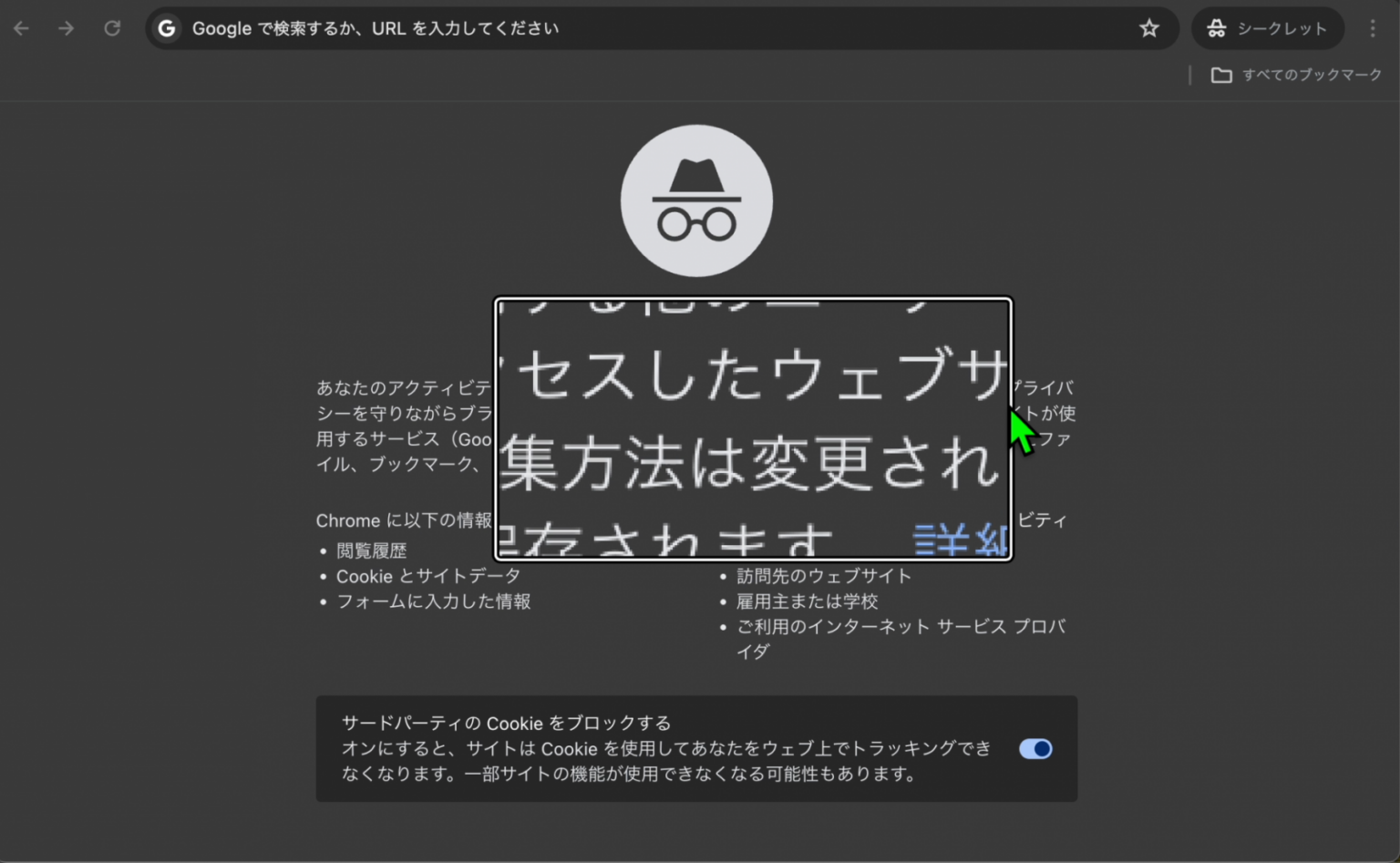 拡大鏡（ズーム機能）を使うとこんなふうに見える | がもちゃん日記